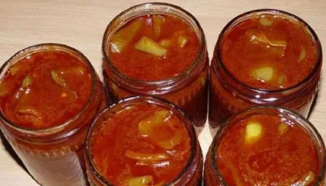 Лечо из перца с томатной пастой и морковью на зиму