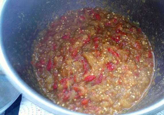 Сырая овощная икра