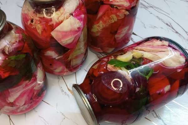 Капуста со свеклой по-грузински