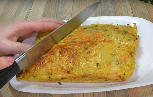 Заливной капустный пирог