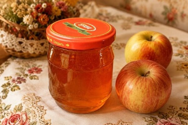 Прозрачное желе из яблок